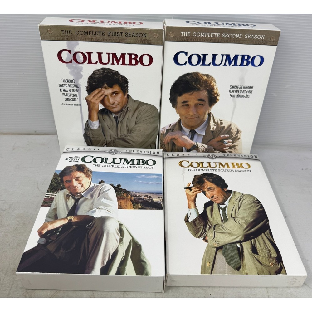 Columbo Series DVD Seasons 1-4 Complete Box Sets Tested And Working